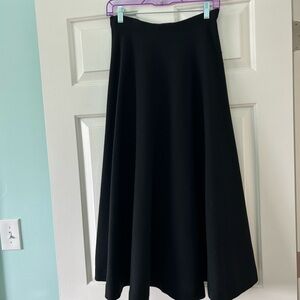 VINTAGE Donna Karan Black Maxi A-Line Skirt ELEGANT